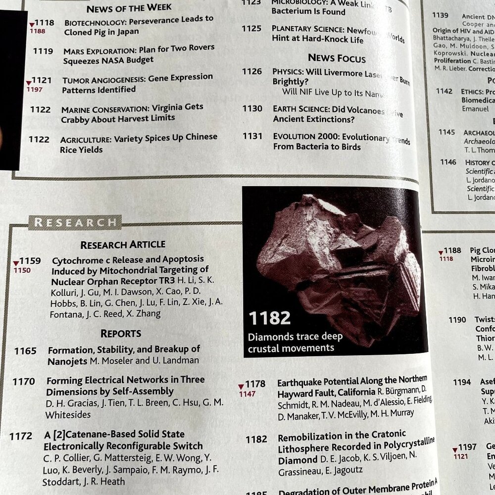 AAAS Science Magazine u Vol 289 No 5482 Aug 18 2000 - Picture 3 of 4